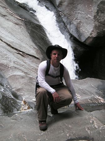 Canadian Andrew at Hamilton Falls, 18May08